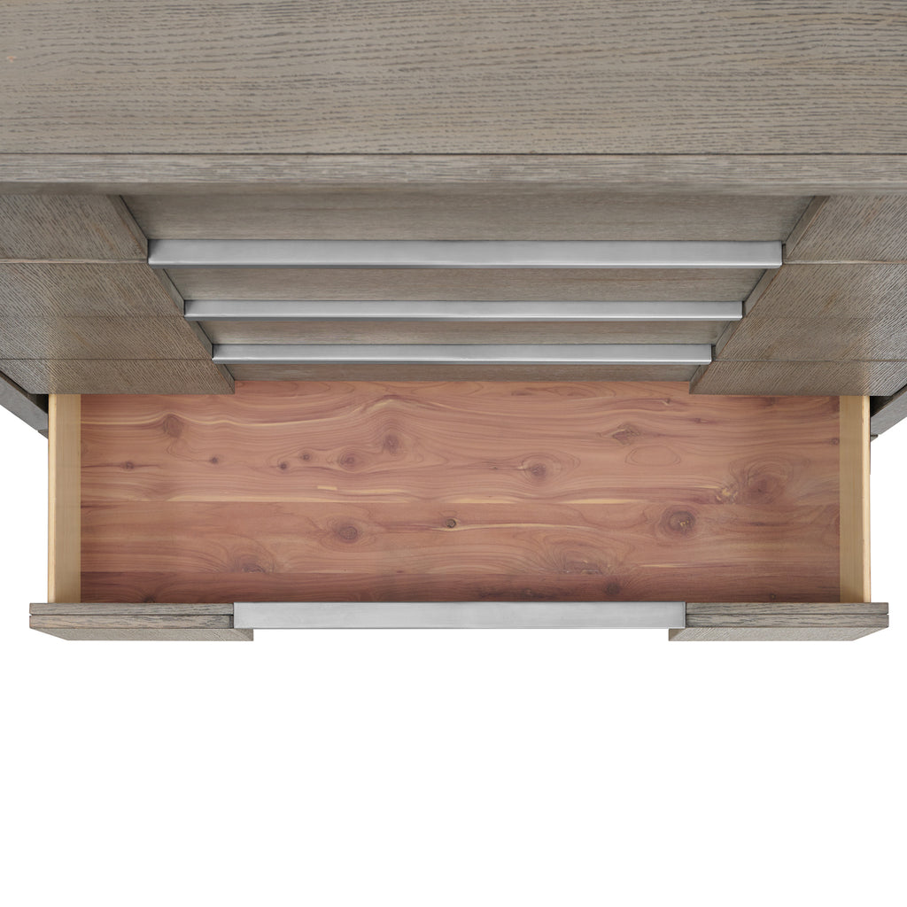 Kelis 5-Drawer Chest In Grey