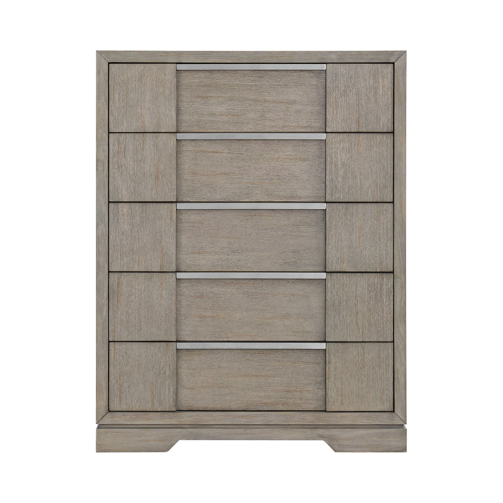 Kelis 5-Drawer Chest In Grey