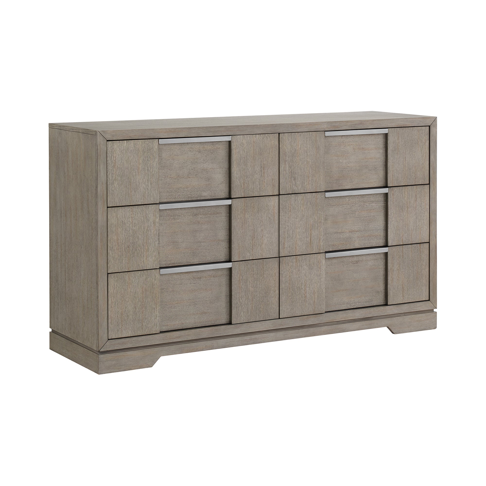 Kelis 6-Drawer Dresser In Grey