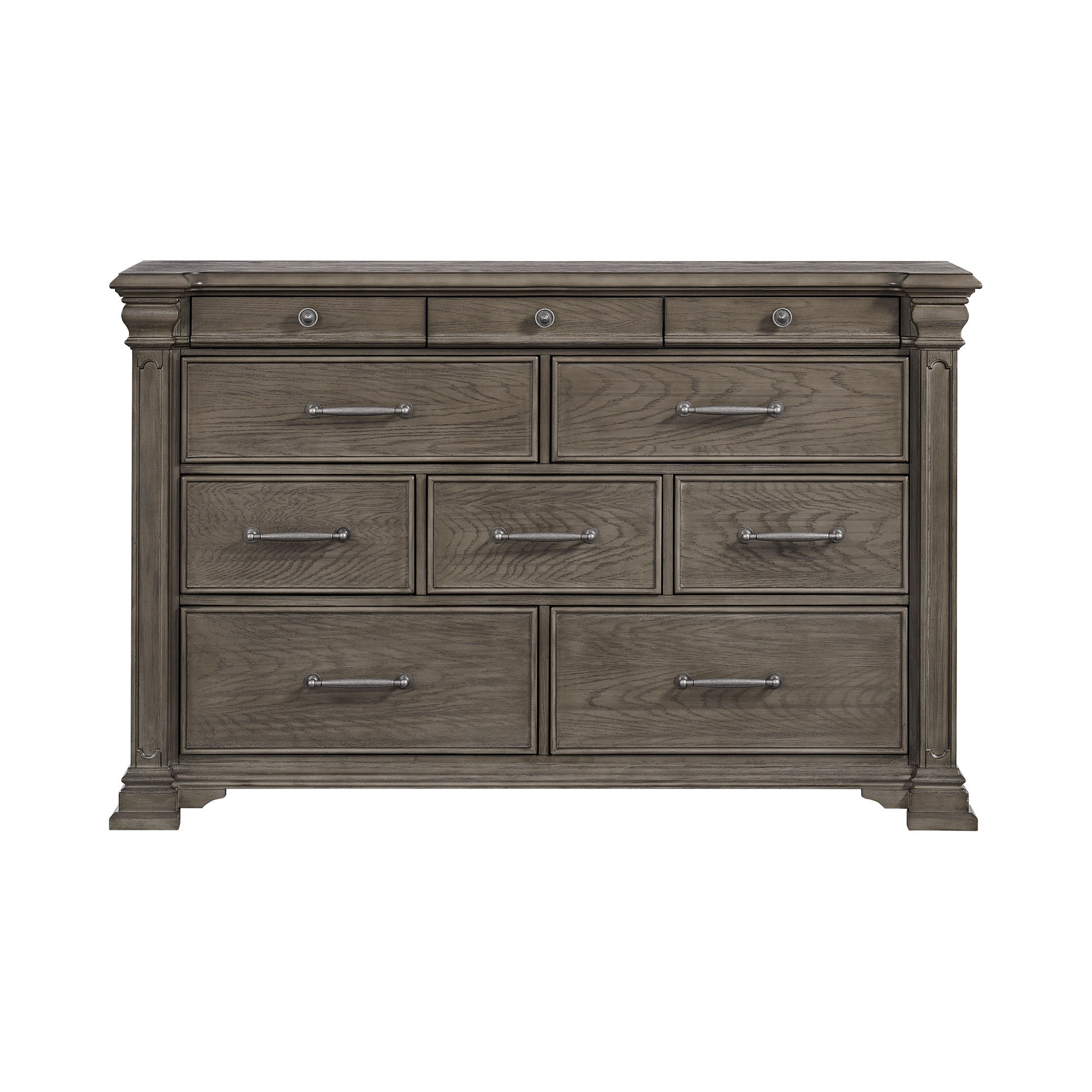 Kings Court 10-Drawer Dresser In Grey