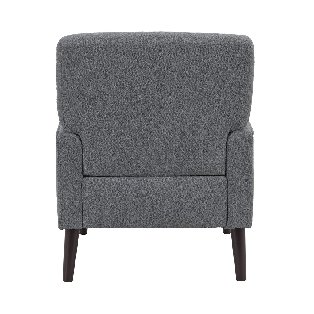 Kiwi Chair In 8077 Boucle Grey & Espresso