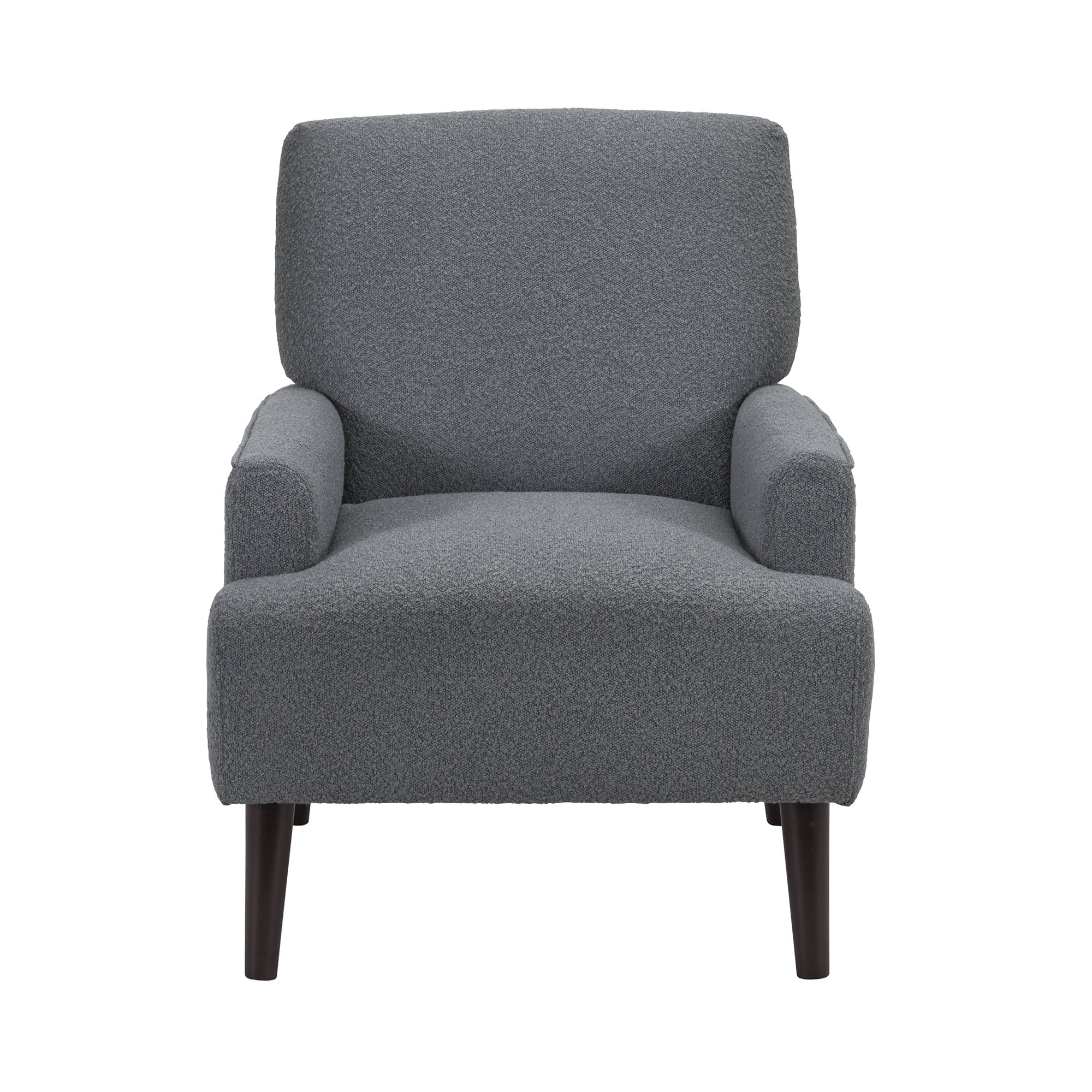 Kiwi Chair In 8077 Boucle Grey & Espresso