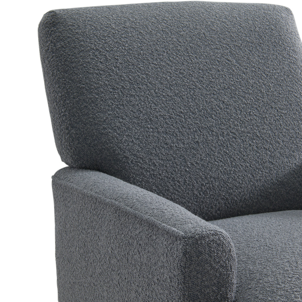 Kiwi Chair In 8077 Boucle Grey & Espresso
