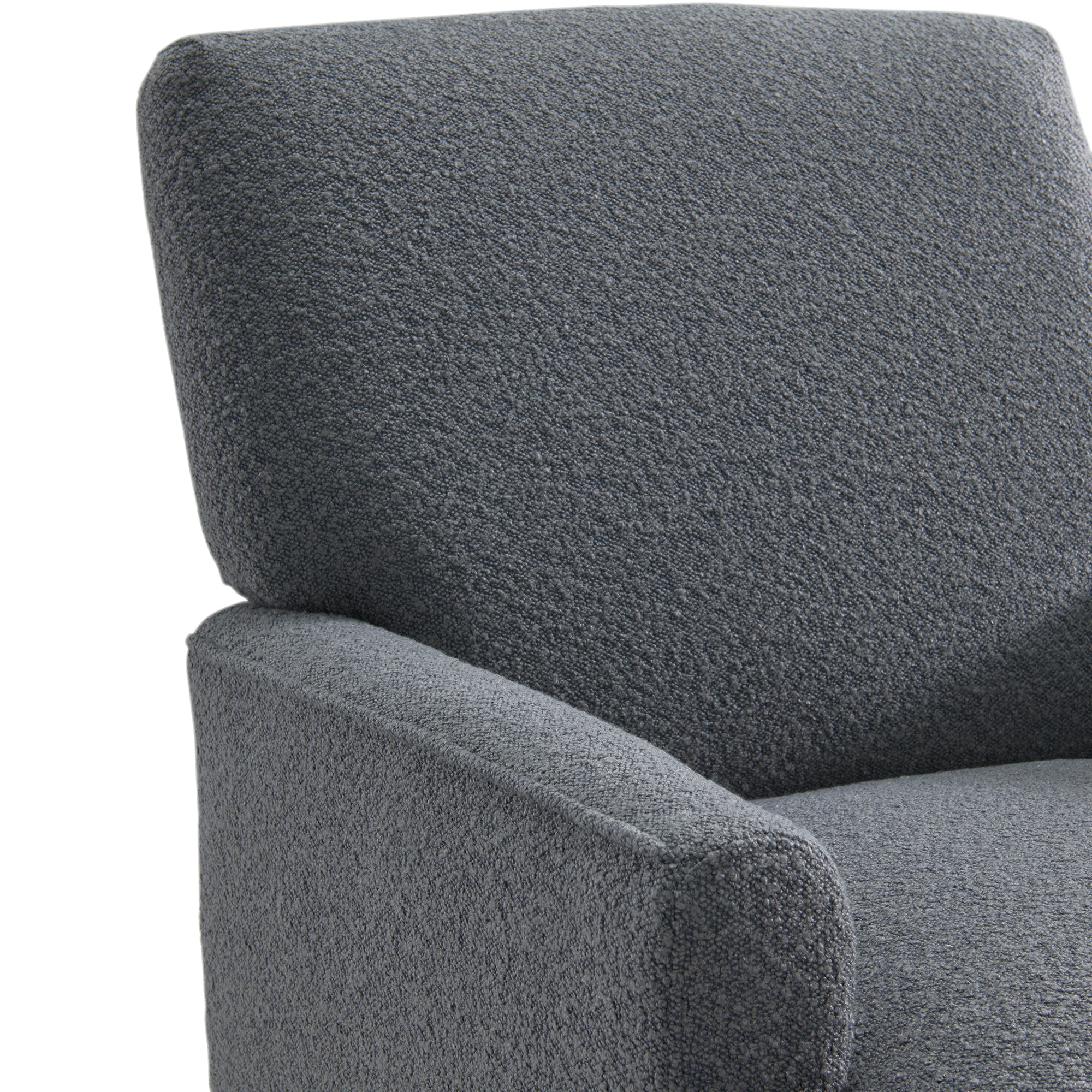 Kiwi Chair In 8077 Boucle Grey & Espresso