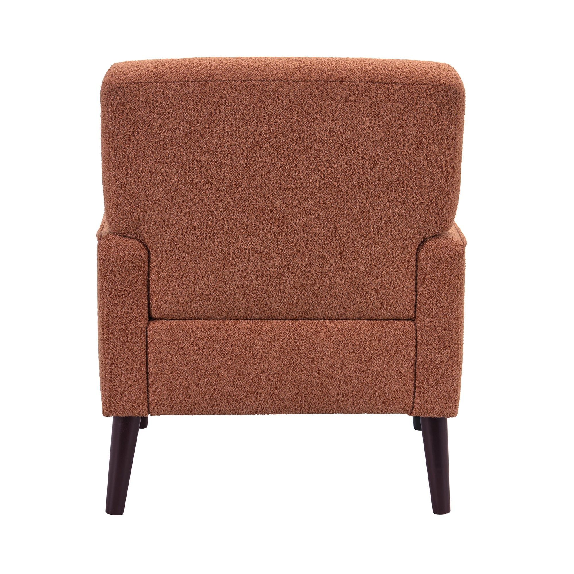 Kiwi Chair In 8077 Boucle Orange & Espresso