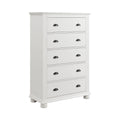 Kona 5-Drawer Chest In White