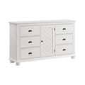 Kona 6-Drawer Dresser In White