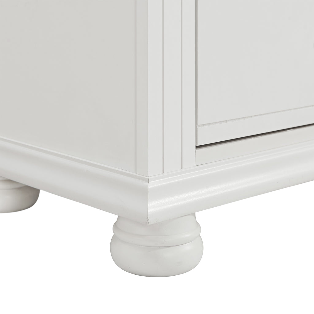 Kona 1-Drawer Nightstand In White