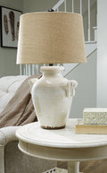 Emelda Table Lamp in Cream