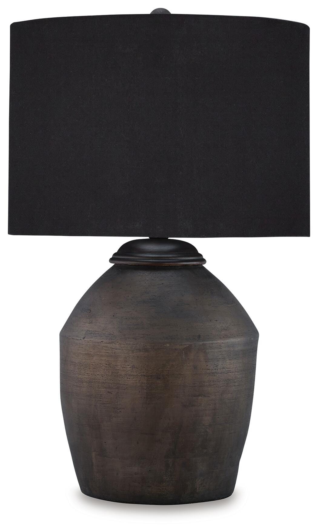 Naareman Table Lamp in Metallic Black, alternate view 2