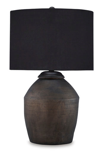 Naareman Table Lamp in Metallic Black