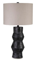 Kerbert Table Lamp in Distressed Black