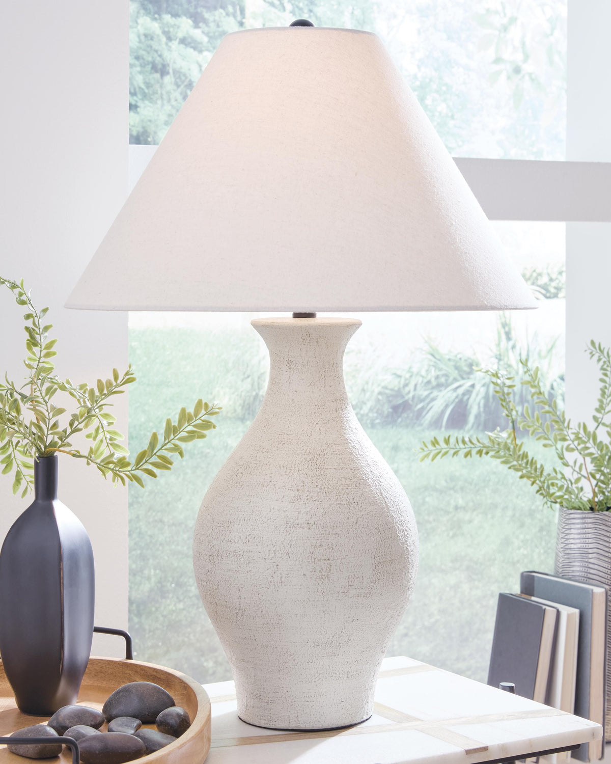 Ashbend Table Lamp in Antique White, alternate view 3