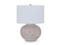 Vien Table Lamp in Distressed White