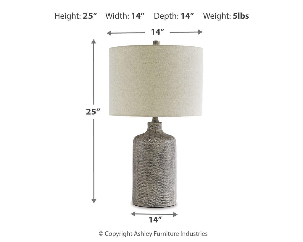 Linus Table Lamp in Antique Black, alternate view 4