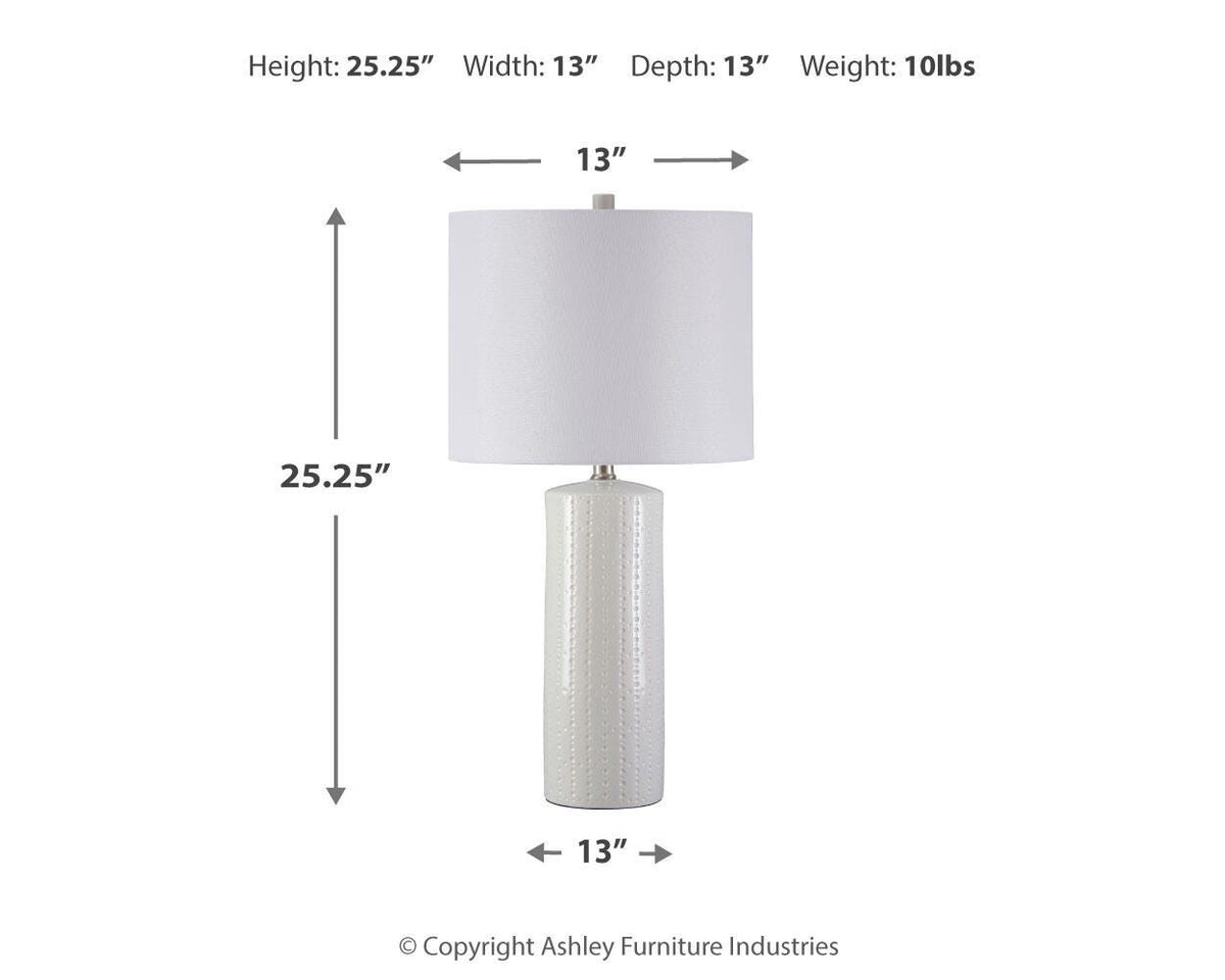 Steuben Table Lamp (Set of 2) in White, alternate view 5