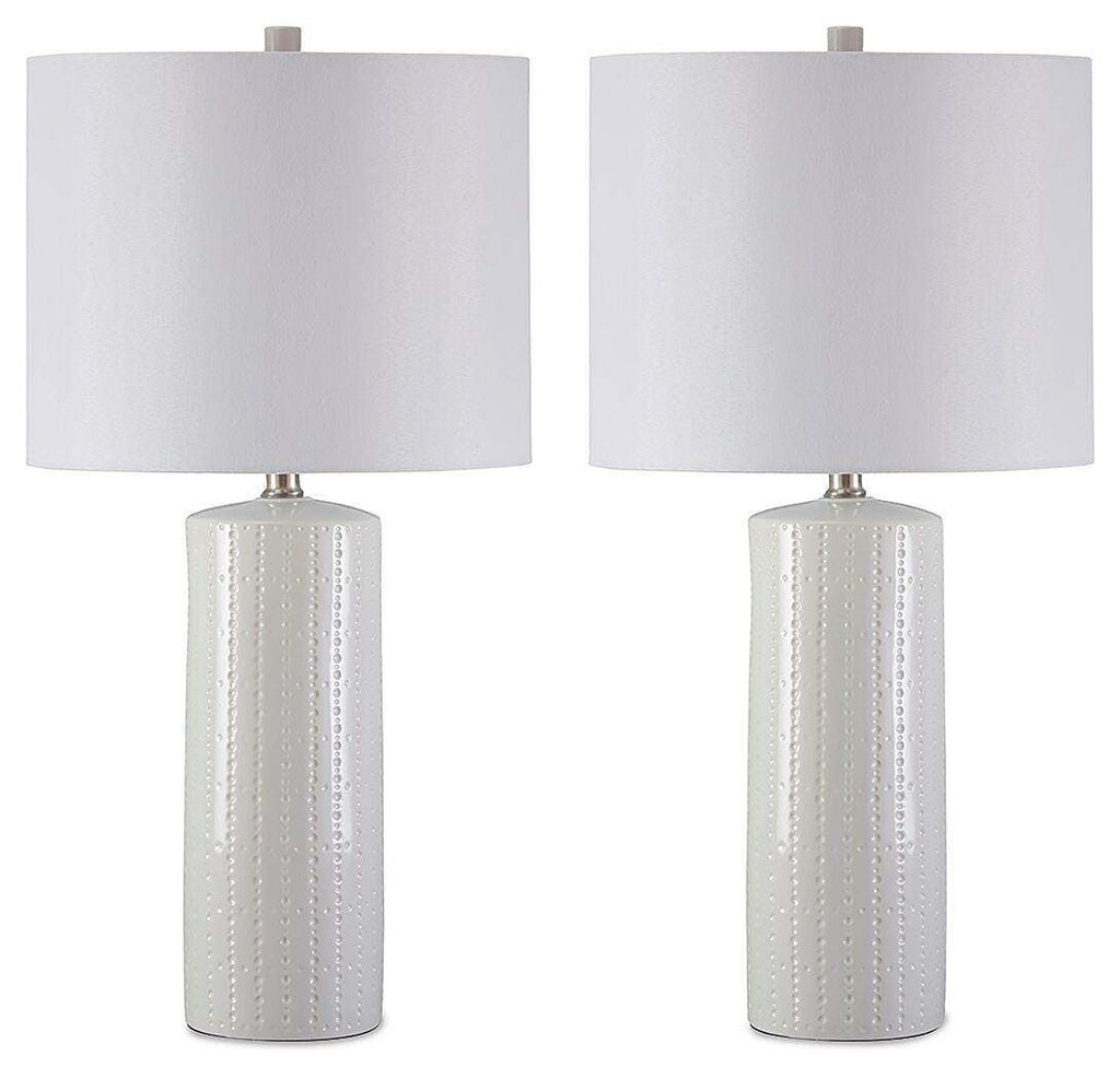 Steuben Table Lamp (Set of 2) in White, alternate view 2