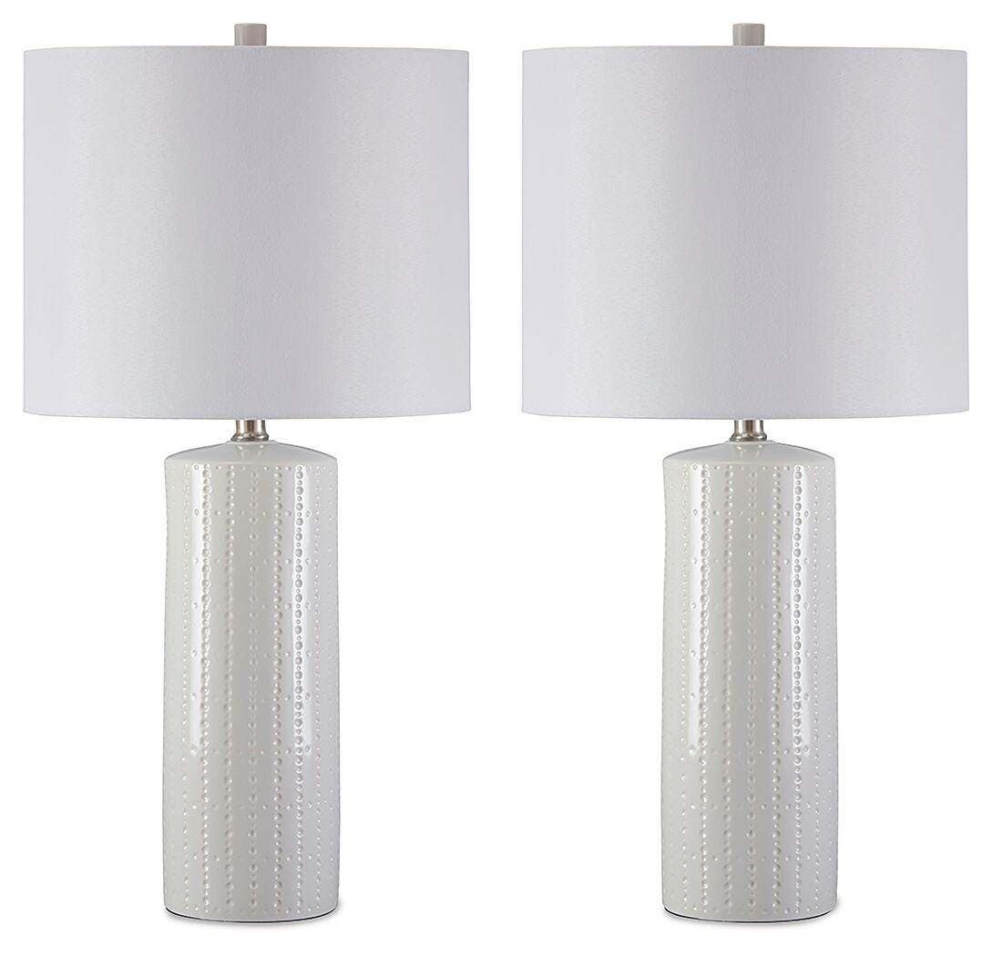Steuben Table Lamp (Set of 2) in White, alternate view 2