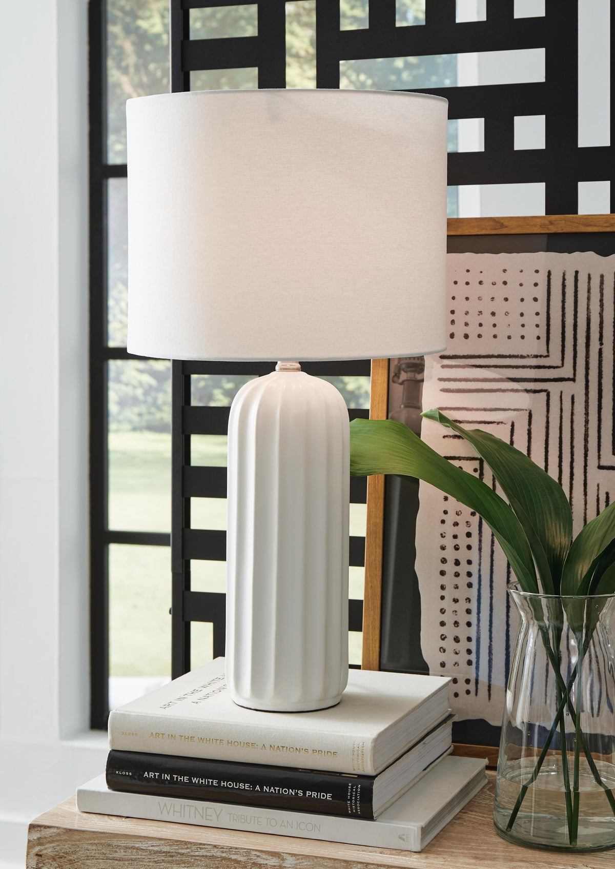 Clarkland Table Lamp (Set of 2) in White, alternate view 3