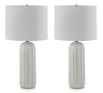 Clarkland Table Lamp (Set of 2) in White