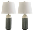 Afener Table Lamp (Set of 2) in Blue/Beige