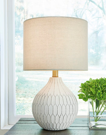 Wardmont Table Lamp in White