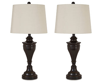 Darlita Table Lamp (Set of 2) in Bronze Finish