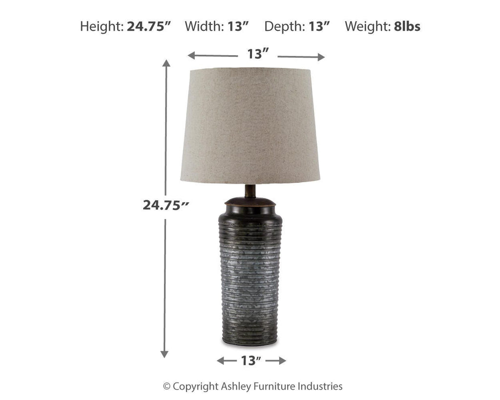 Norbert Table Lamp (Set of 2) in Gray, alternate view 4