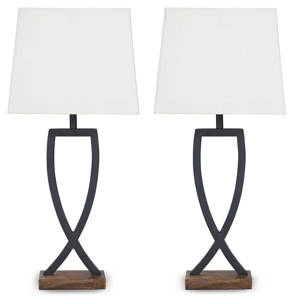 Makara Table Lamp (Set of 2) in Black/Brown, alternate view 2