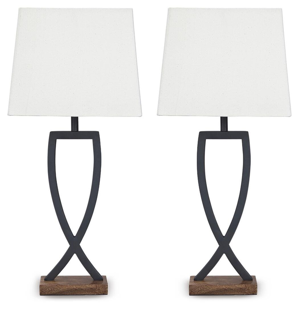 Makara Table Lamp (Set of 2) in Black/Brown, alternate view 2