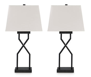 Brookthrone Table Lamp (Set of 2) in Black