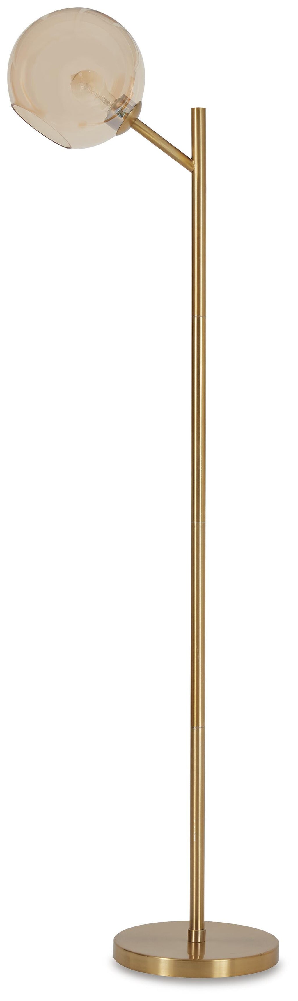 Abanson Floor Lamp in Amber/Gold Finish, alternate view 2