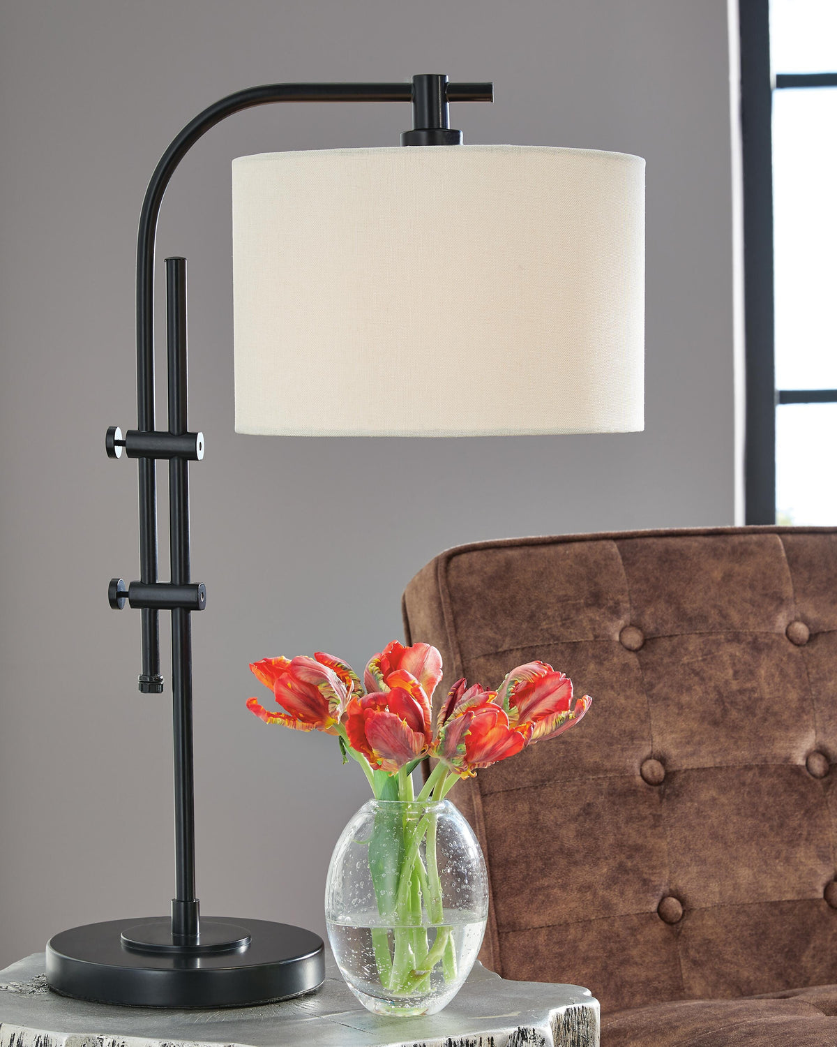Baronvale Accent Lamp in Black, lifestyle view