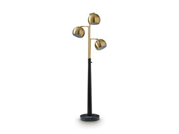 Sorcha Floor Lamp in Gold Finish/Black