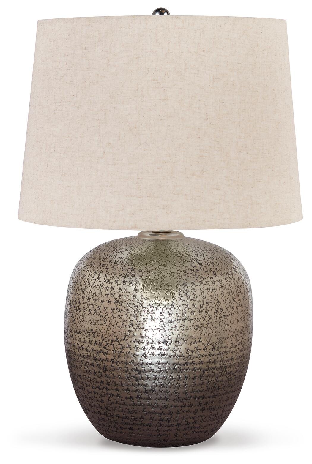 Magalie Table Lamp in Antique Silver Finish, alternate view 2