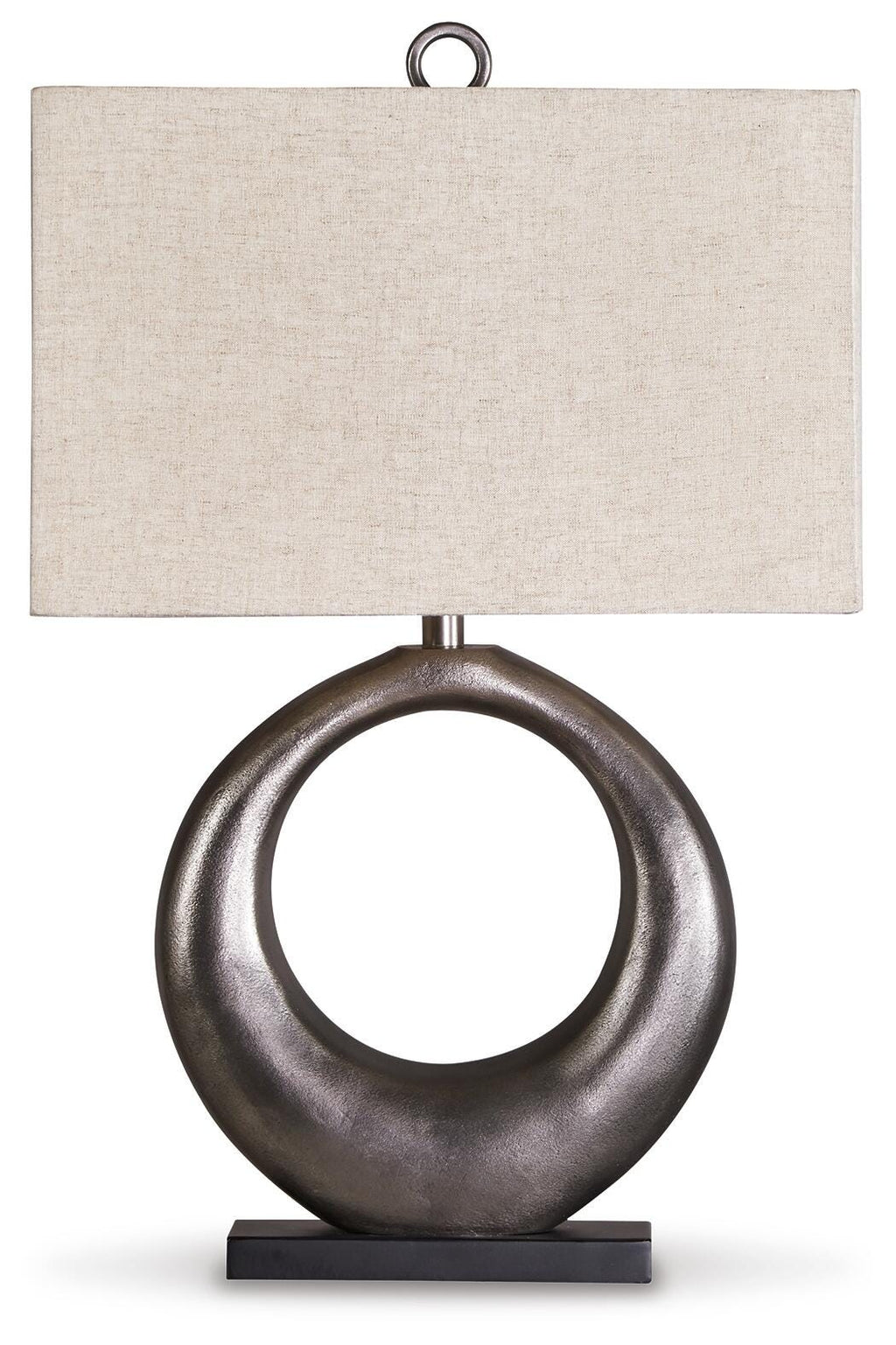 Saria Table Lamp in Antique Silver Finish, alternate view 2