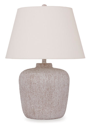 Danry Table Lamp in Distressed Cream