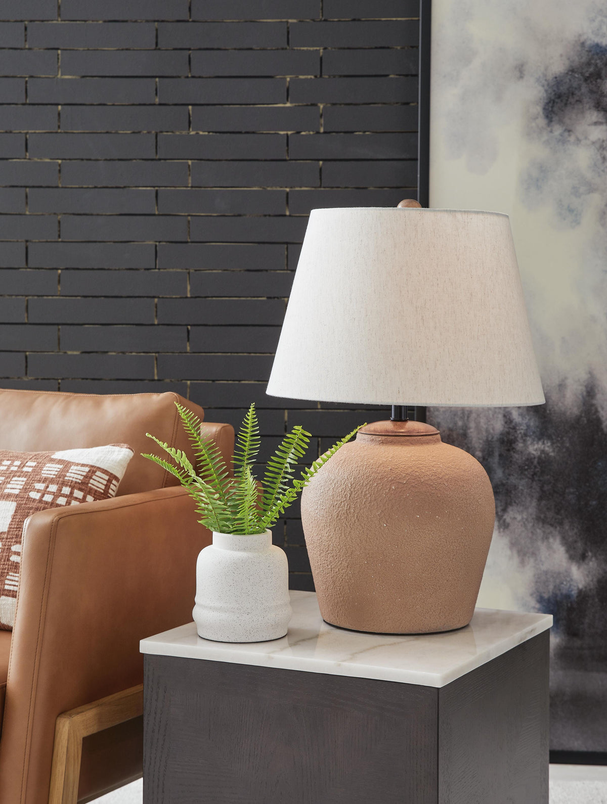 Scantor Table Lamp in Rust, alternate view 3