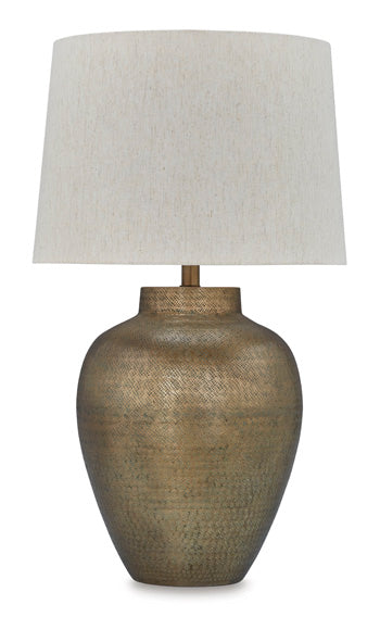 Madney Table Lamp in Antique Gold Finish