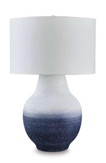 Dashland Table Lamp in White/Navy