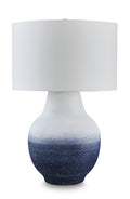 Dashland Table Lamp in White/Navy