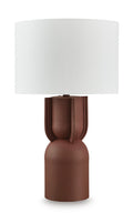 Rowandale Table Lamp in Brick Red