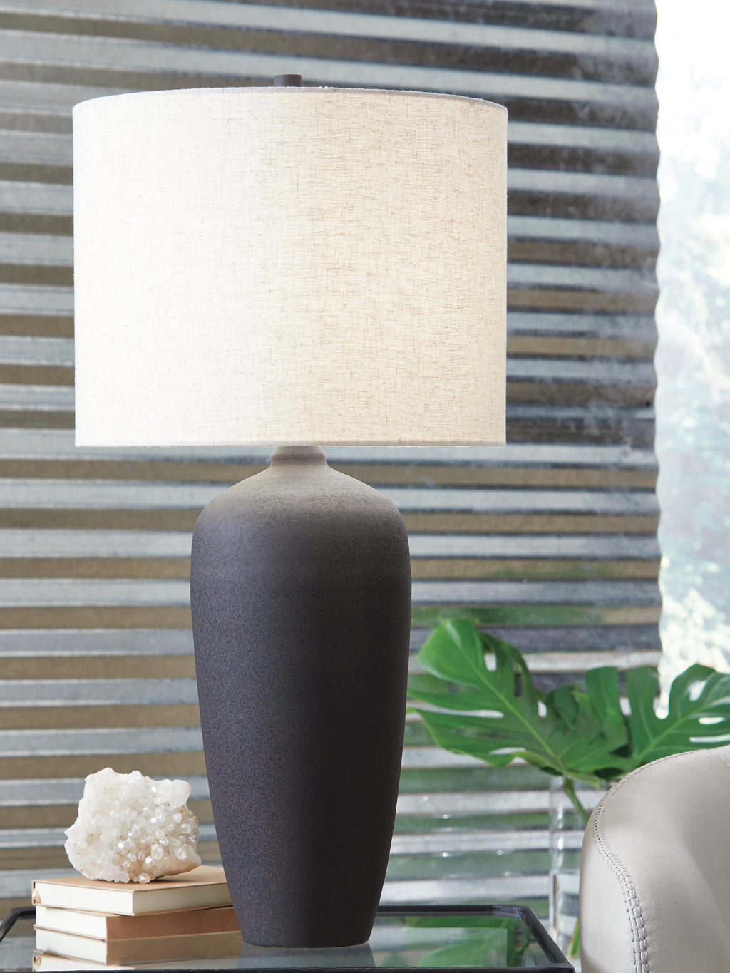 Ryenburg Table Lamp in Black, lifestyle view