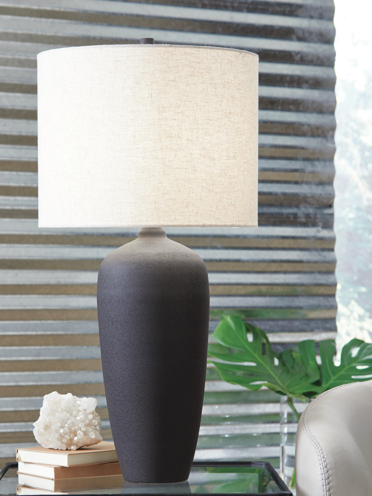 Ryenburg Table Lamp in Black, lifestyle view
