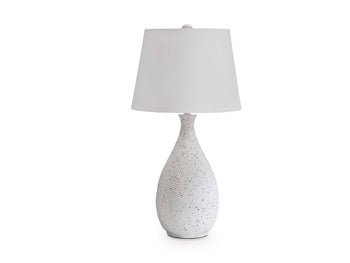 Wyattford Table Lamp in White/Black