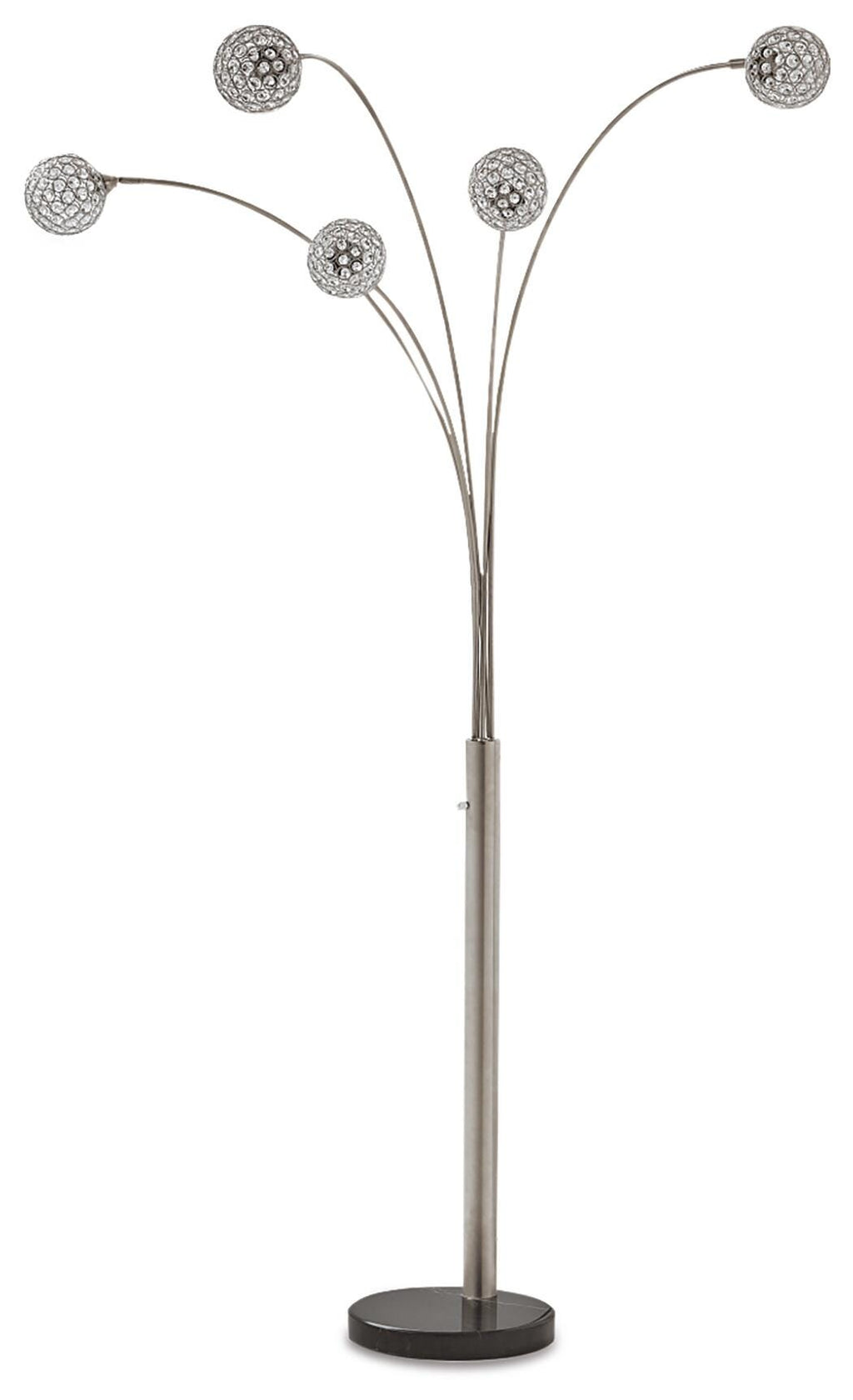Winter Arc Lamp in Silver Finish, alternate view 2