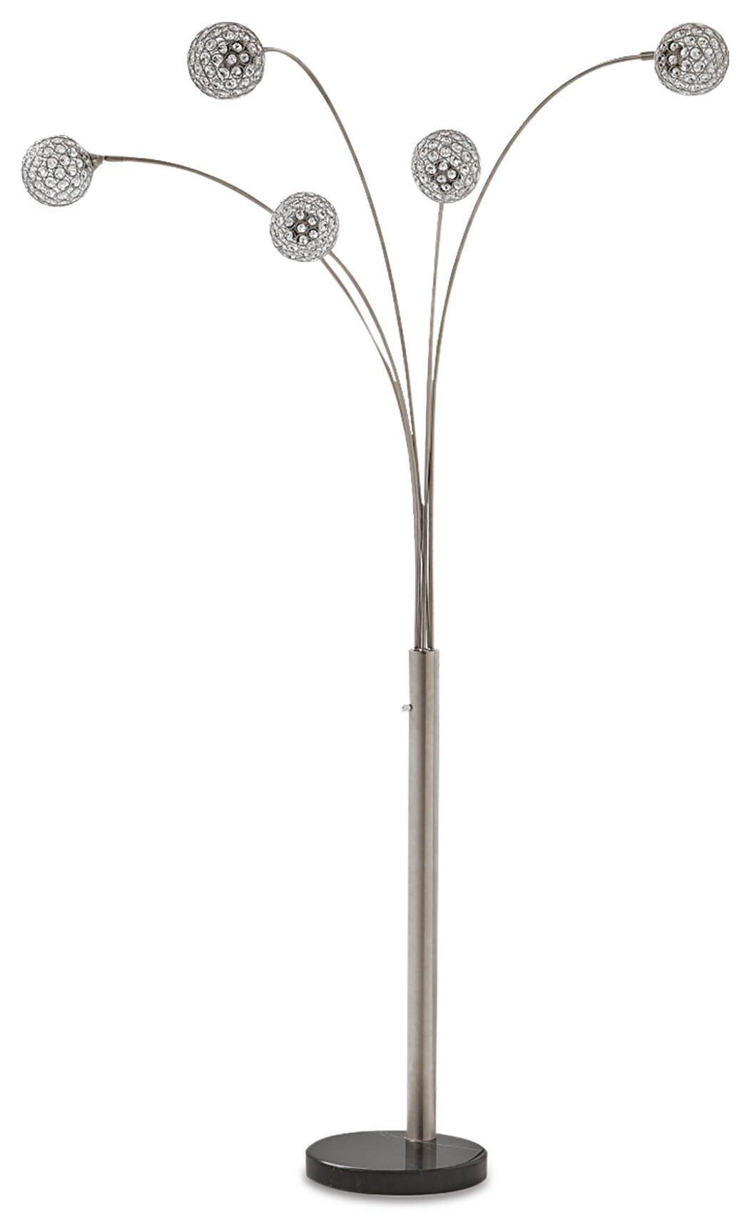 Winter Arc Lamp in Silver Finish, alternate view 2