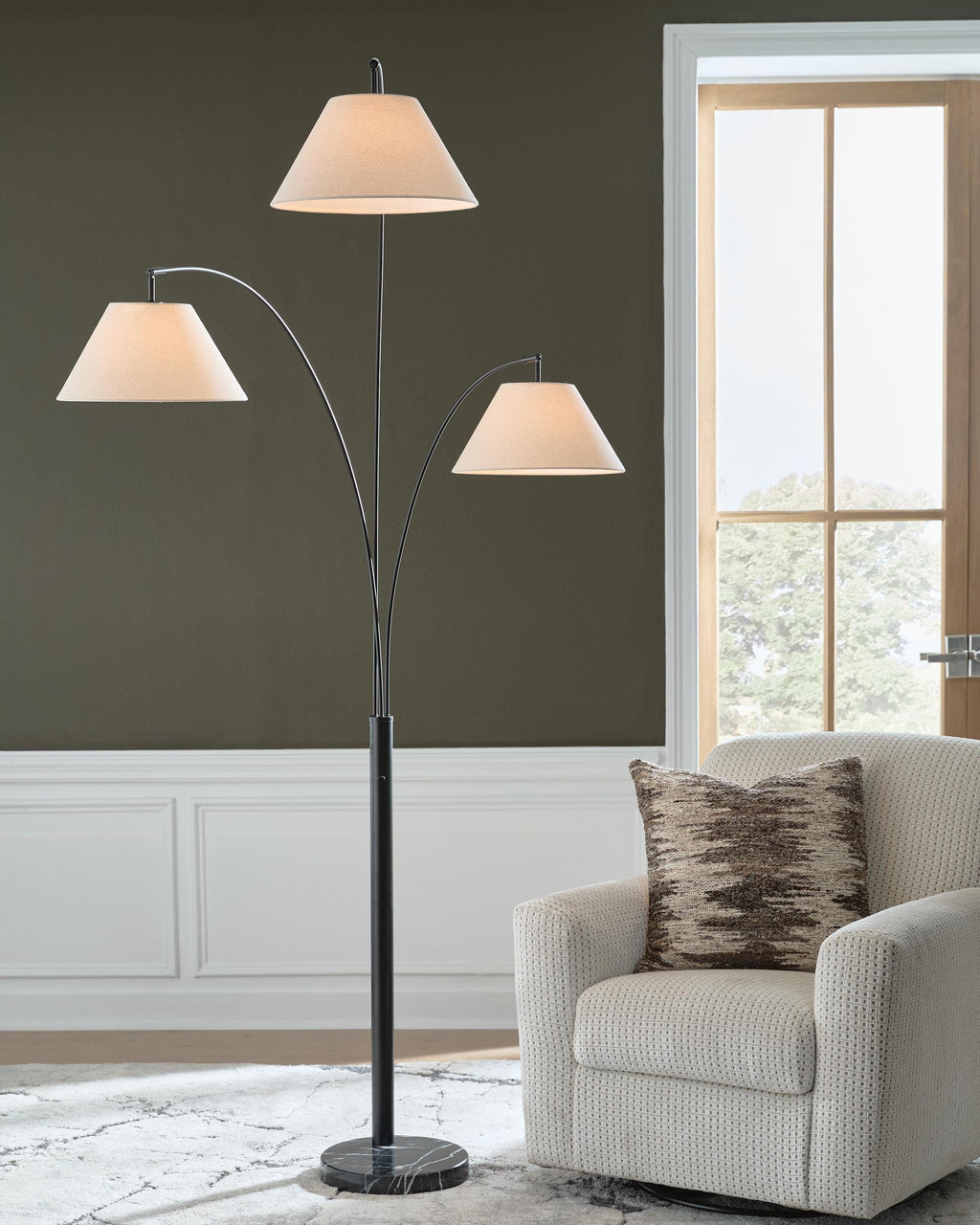 Gibbswellner Arc Lamp in Black, alternate view 3