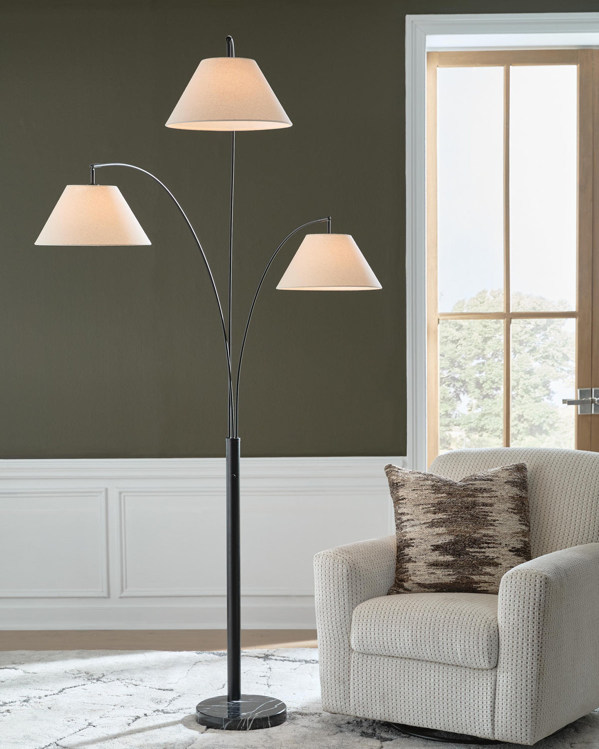 Gibbswellner Arc Lamp in Black, alternate view 3