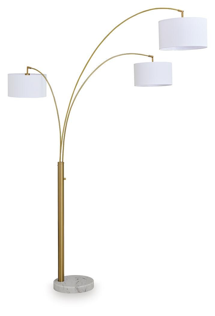 Valo Arc Lamp in Gold Finish, alternate view 4